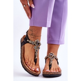 FB2 Flip Flops På Cork Plattform Svart Naomi 1