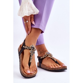 FB2 Flip Flops På Cork Plattform Svart Naomi 2