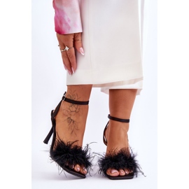 FB2 Damsandaler med fjädrar Svart Tiffany 1