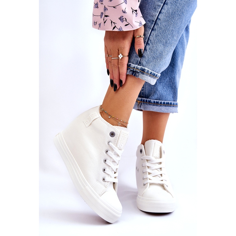 Hidden Wedge High Sneakers Big Star LL274035 Vit 1