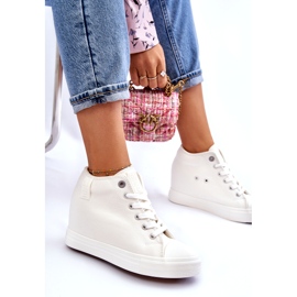 Hidden Wedge High Sneakers Big Star LL274035 Vit 4
