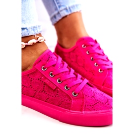 Openwork Sneakers Big Star JJ274060 Rosa 8