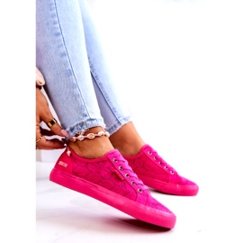 Openwork Sneakers Big Star JJ274060 Rosa 7