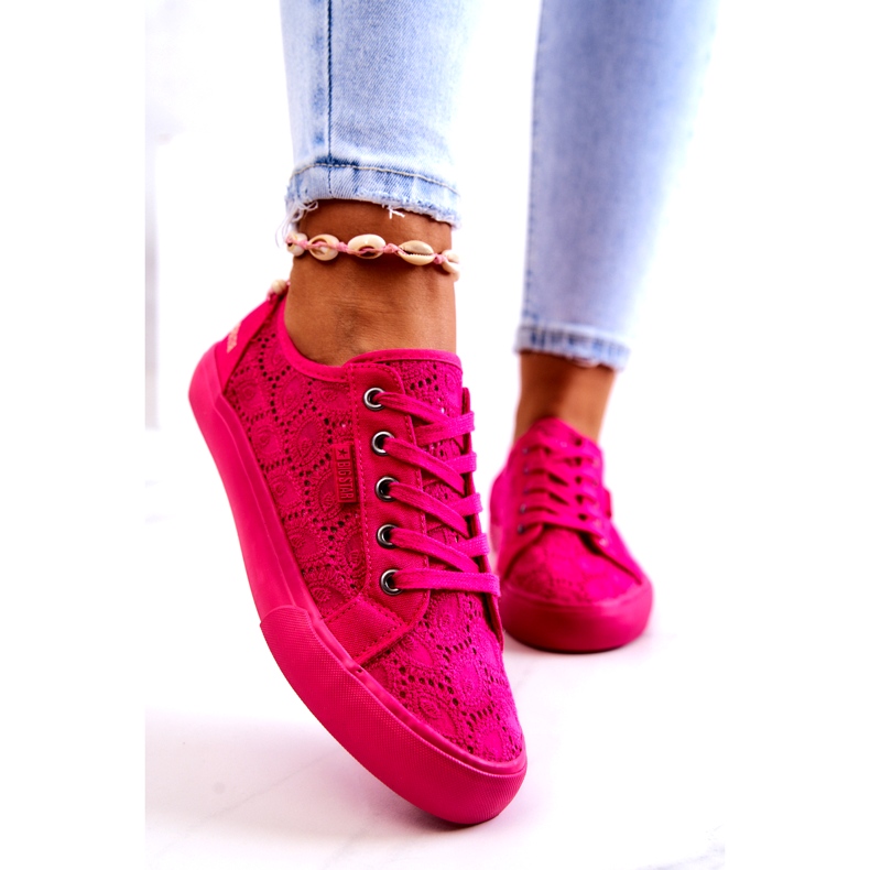 Openwork Sneakers Big Star JJ274060 Rosa 3