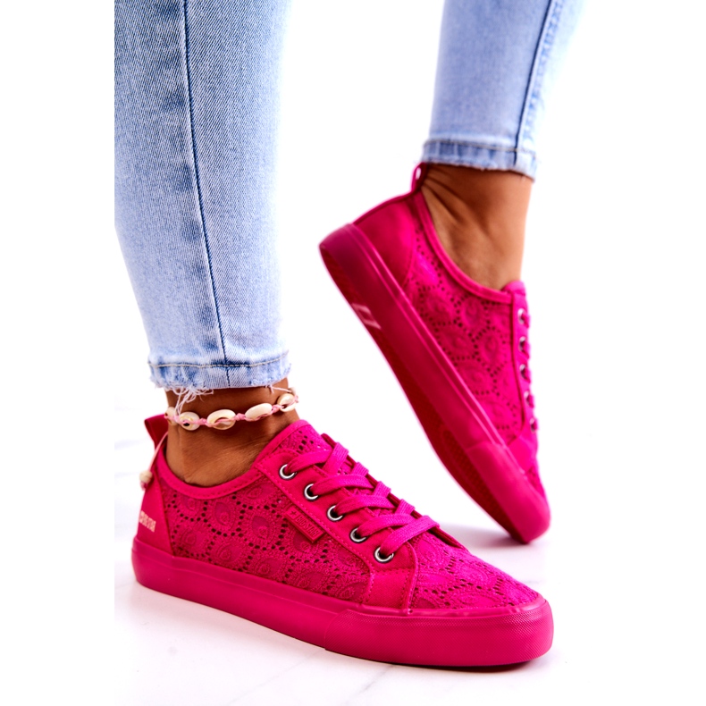 Openwork Sneakers Big Star JJ274060 Rosa 4