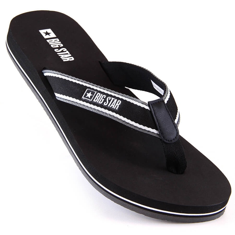 Svarta platta flip flops Big Star JJ274A377 1