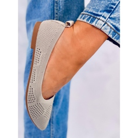 BM Genombrutna ballerinor Forlani Beige 2