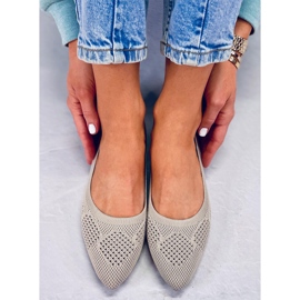 BM Genombrutna ballerinor Forlani Beige 1