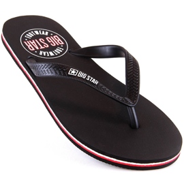 Herrflipflops svart Big Star JJ174536 1