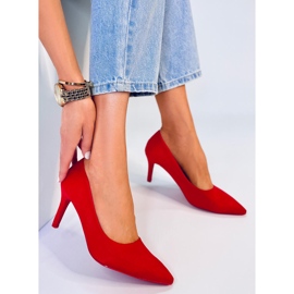 Eurielle Röda klassiska höga klackar för kvinnor 2