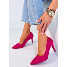 Klassiska dampumps Eurielle Fuchsia rosa 2