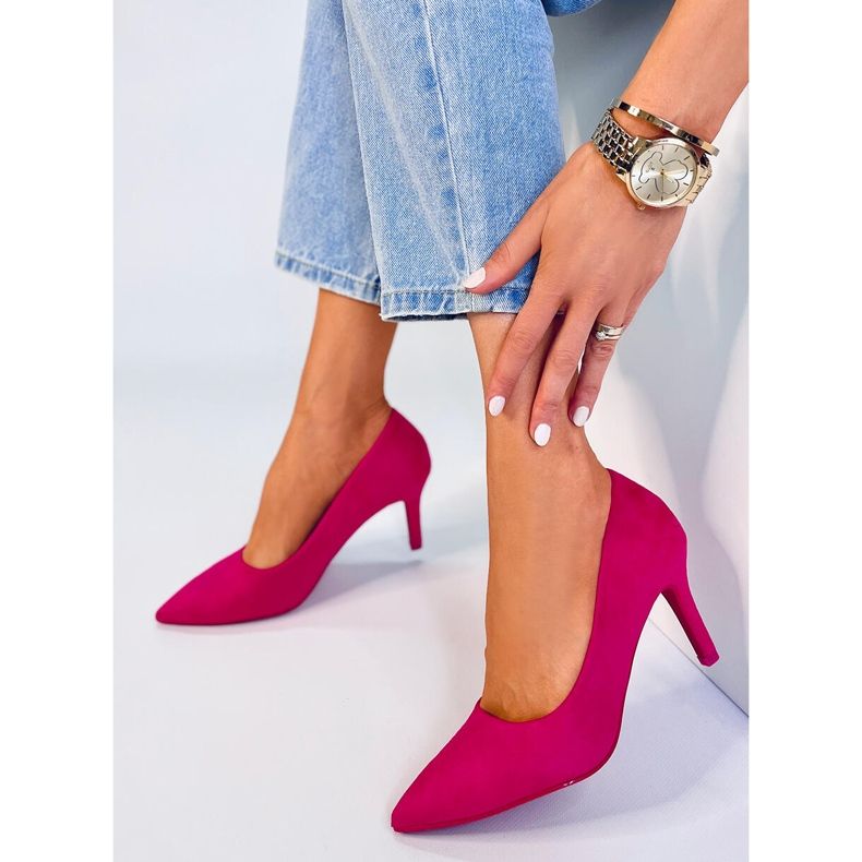 Klassiska dampumps Eurielle Fuchsia rosa 2