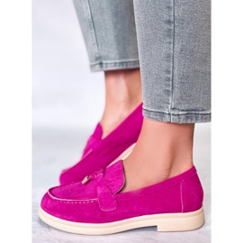 Loafers i mocka från Ottavia Fuchsia rosa 2