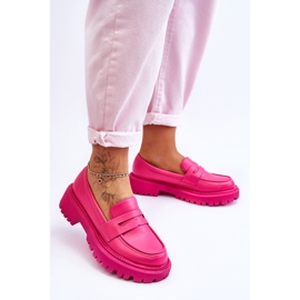 Rosa Riverside Läder Slip-On Plattform Loafers 2