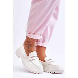 White Riverside Slip On Plattform Mockasiner vit 1