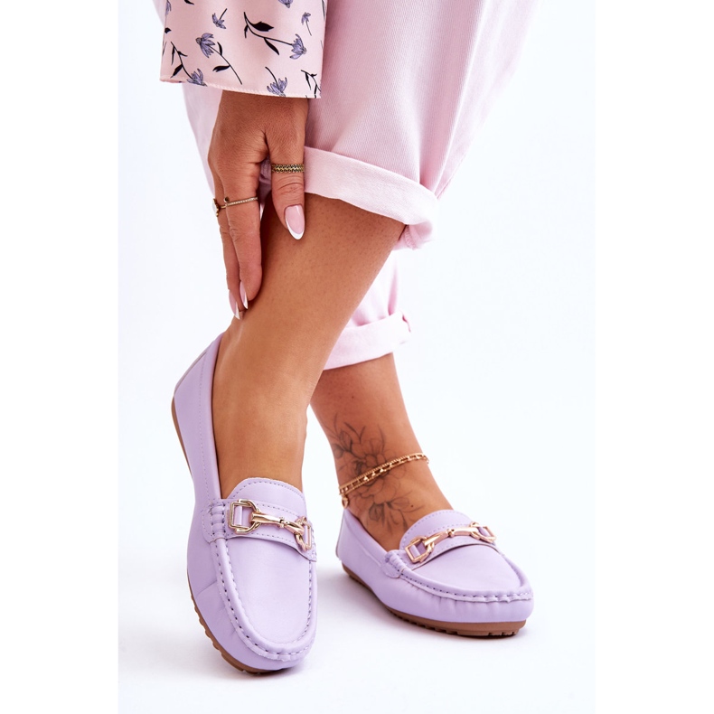 Klassiska Verona Purple Leathers Loafers violett 2
