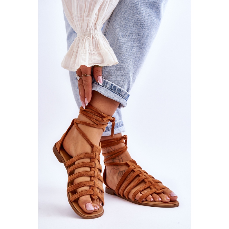 FC3 Camel Semper romerska mockasandaler för kvinnor brun 2