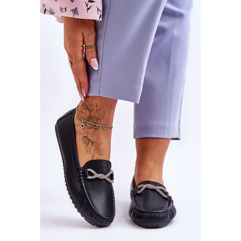 FC3 Slip-On Loafers för kvinnor med glitterutsmyckning Black This Moment svart 1