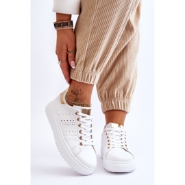 Sportskor för kvinnor Vit och guld Var först! 1