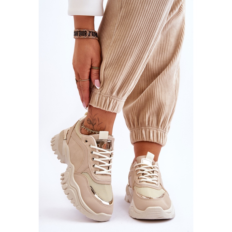 Klassiska Platform Sneakers Beige Need It 1