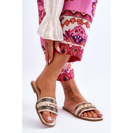 Klassiska platta klackar Beige Marlene 2