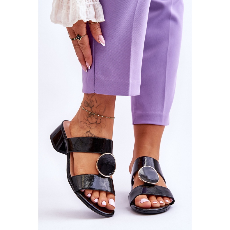 Eleganta högklackade Sergio Leone KL310 Svart 1