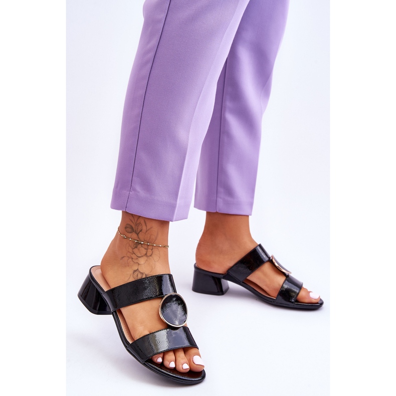 Eleganta högklackade Sergio Leone KL310 Svart 2