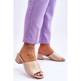 Eleganta Smooth Tofflor Sergio Leone KL317 Beige 2