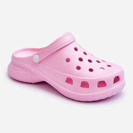 PG2 Skum glider Crocs På En Chunky Sula Rosa Katniss 1
