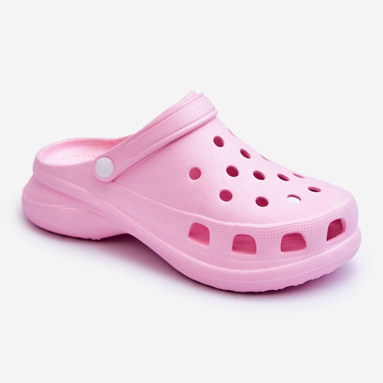 PG2 Skum glider Crocs På En Chunky Sula Rosa Katniss 1