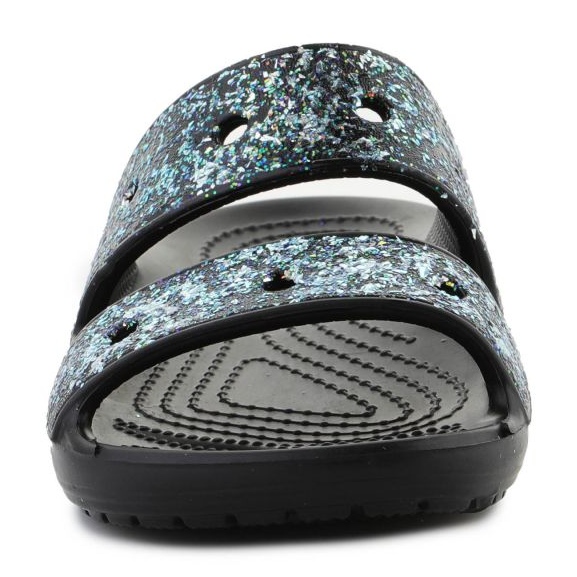 Crocs Classic Glitter Sandal 207788-0C4 flipflops svart 1