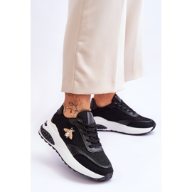 PS1 Glansiga sportskor med svart Seneca-dekoration 2