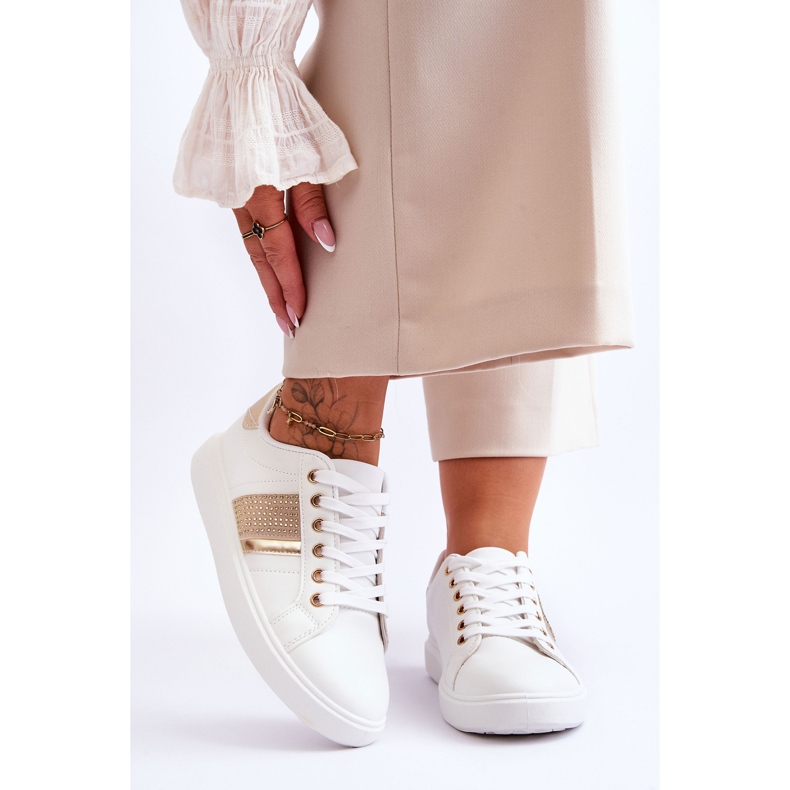 Damsportskor Med Jets Vitguld Axelle 2