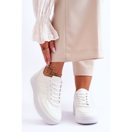 Klassiska Platform Sportskor Vita Feel It 1