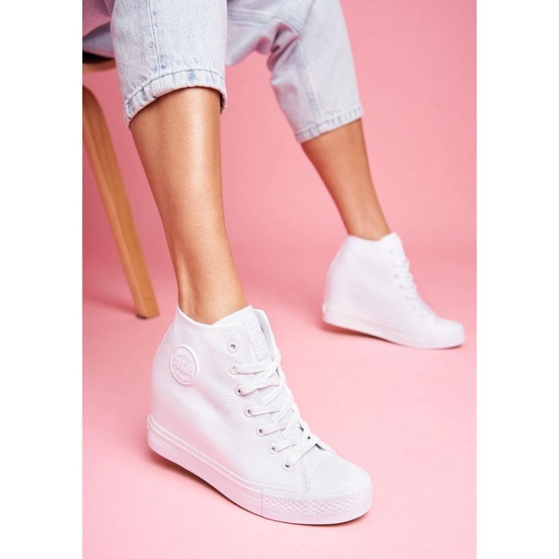 Dam Sneakers Big Star White FF274A192 vit 1