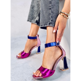 Seastar Geometriska klacksandaler från Marshmello Rose rosa 1