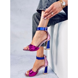 Seastar Geometriska klacksandaler från Marshmello Rose rosa 2