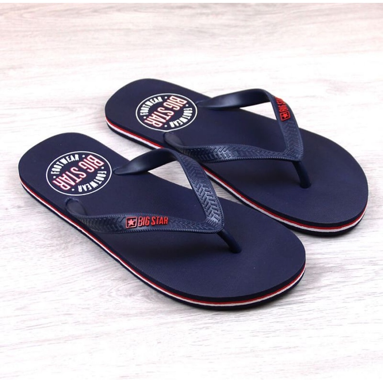 Big Star M JJ174537 marinblå flip-flops 1