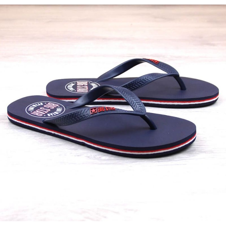 Big Star M JJ174537 marinblå flip-flops 2