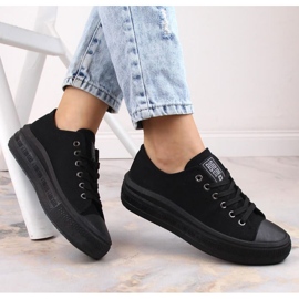 Sneakers på plattformen Big Star W INT1874A svarta 2