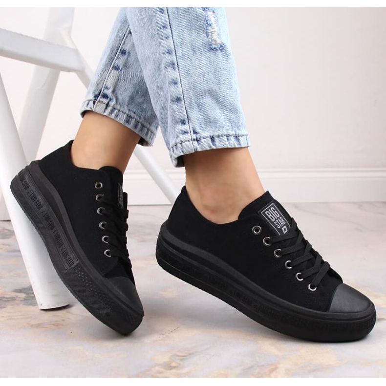 Sneakers på plattformen Big Star W INT1874A svarta 2