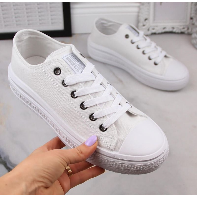 Sneakers på plattformen Big Star W INT1874B vit 1