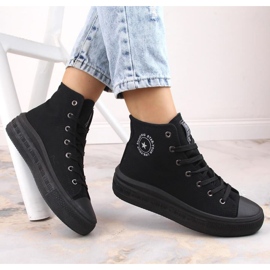 Platform ankel sneakers Big Star W INT1875A svart 1