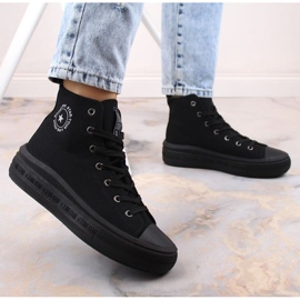 Platform ankel sneakers Big Star W INT1875A svart 2