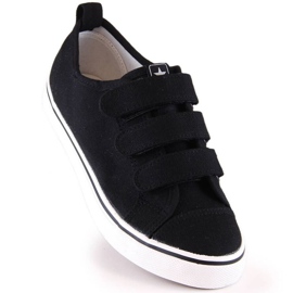 Kardborre sneakers News Jr EVE408B svart 1