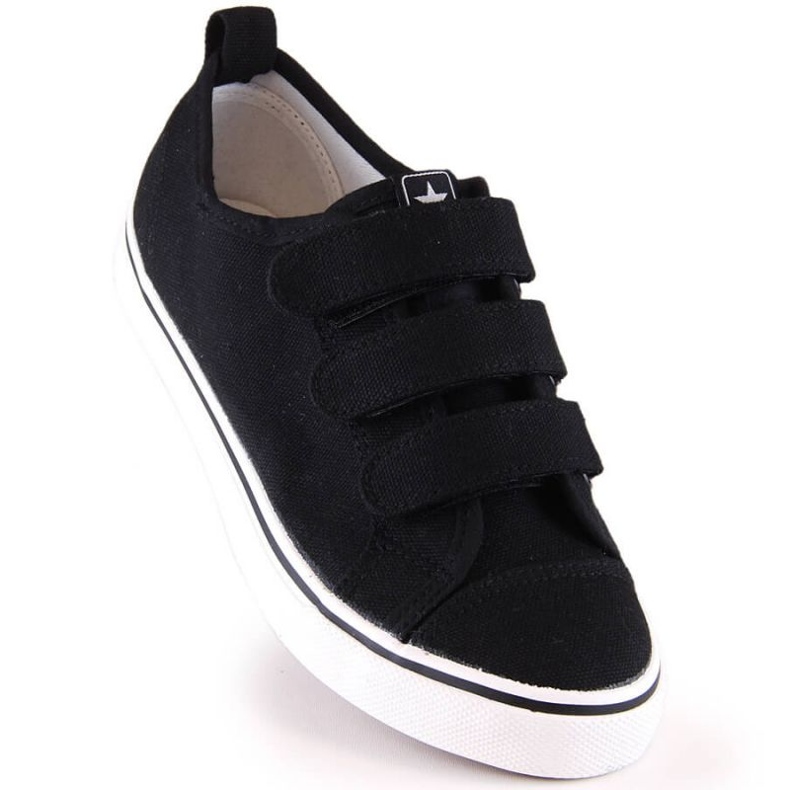 Kardborre sneakers News Jr EVE408B svart 1