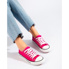 J. Star Klassiska Fuchsia -sneakers rosa 2