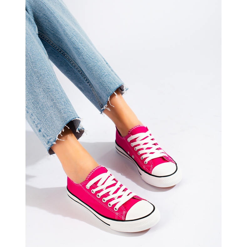 J. Star Klassiska Fuchsia -sneakers rosa 2