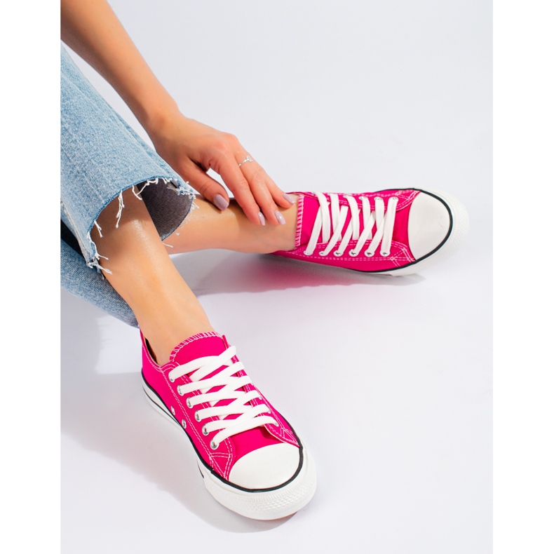J. Star Klassiska Fuchsia -sneakers rosa 1