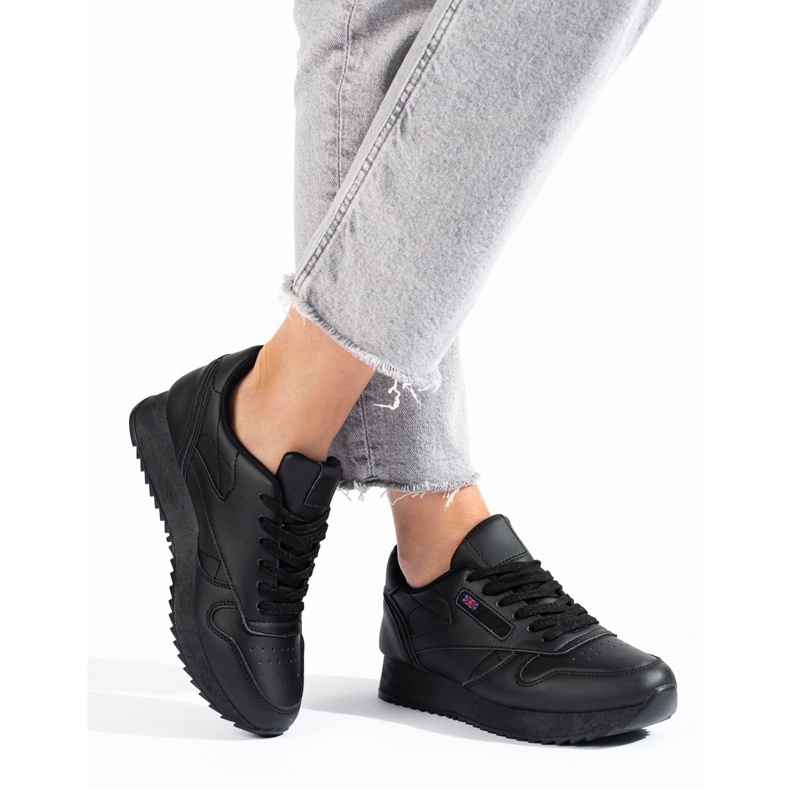 Shelovet svarta sportskor för kvinnor 1